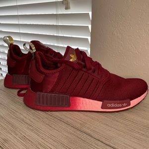 Adidas Burgundy gradient sole NMD